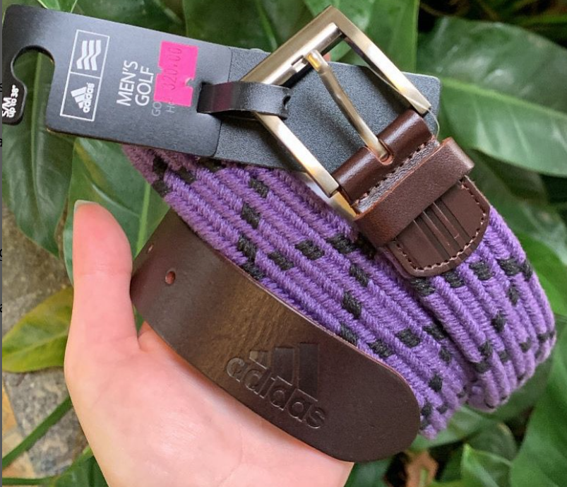 Cinto adidas roxo e preto S/M