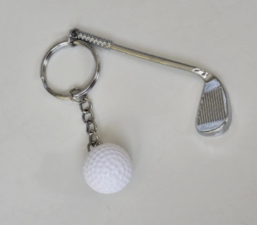 CHAVEIRO TACO E BOLA DE GOLF