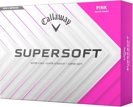 Bolas de Golfe Callaway Supersoft Pink Matte