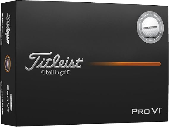 Bolas de Golfe Titleist Pro V1 - Pacote com 12 Unidades