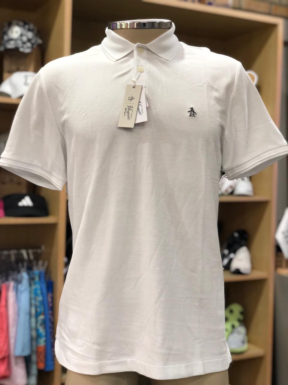 camisa polo branca Penguin M