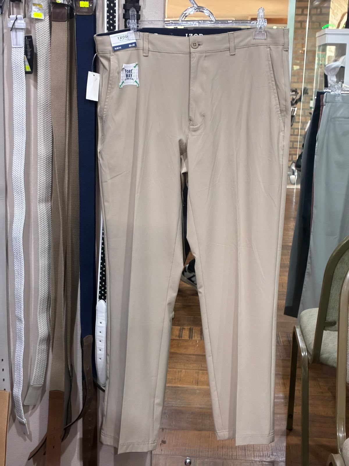 calça masculina izod golf tam 36x32