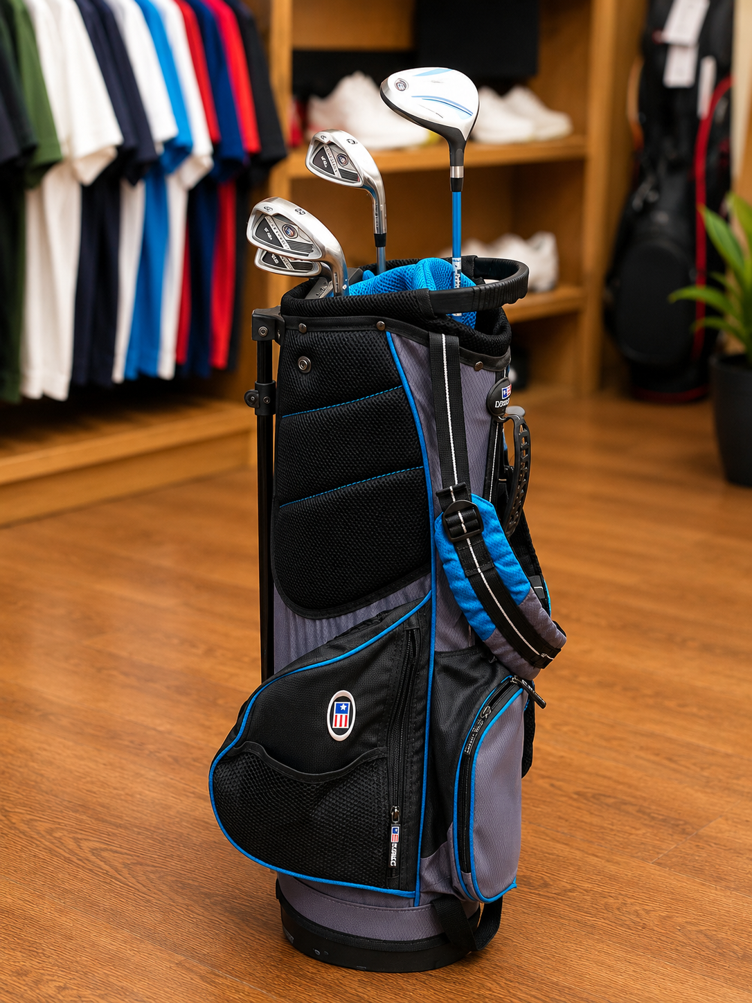 Kit Juvenil US Kids Golf – Bolsa + Conjunto Completo de Tacos